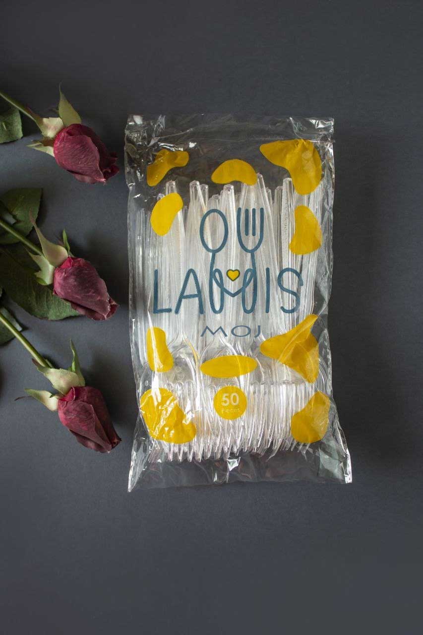 چنگال یکبار مصرف موج